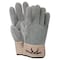 Magid Leather Gloves, Wing Thumb, Gray, 12 PK T373BK - alternate 1